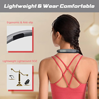 Luz de Lectura Recargable para el Cuello con 3 Temperaturas de Color, Brillo Ajustable, 1000mAh, Tipo-C, Manos Libres