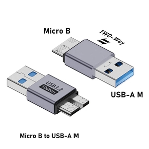 Adaptateur USB A/C vers Micro B 3.0 10Gbps convertisseur de synchronisation de données Super Speed pour Macbook Pro <span class=keywords><strong>Samsung</strong></span> HDD <span class=keywords><strong>SSD</strong></span> Type C vers adaptateur Micro B - Product Image 4