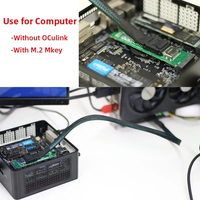 Dock GPU EXP GDC OCuLink PCIe 4.0 X4 Haute Vitesse pour Mini PC Ordinateur Portable vers Carte Graphique Externe M.2 Clé M vers OCuLink