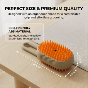Cepillo de Vapor para Gatos y Perros, Removedor de Pelo, Cepillo con Spray para Gatos para Masaje de Mascotas - Product Image 6
