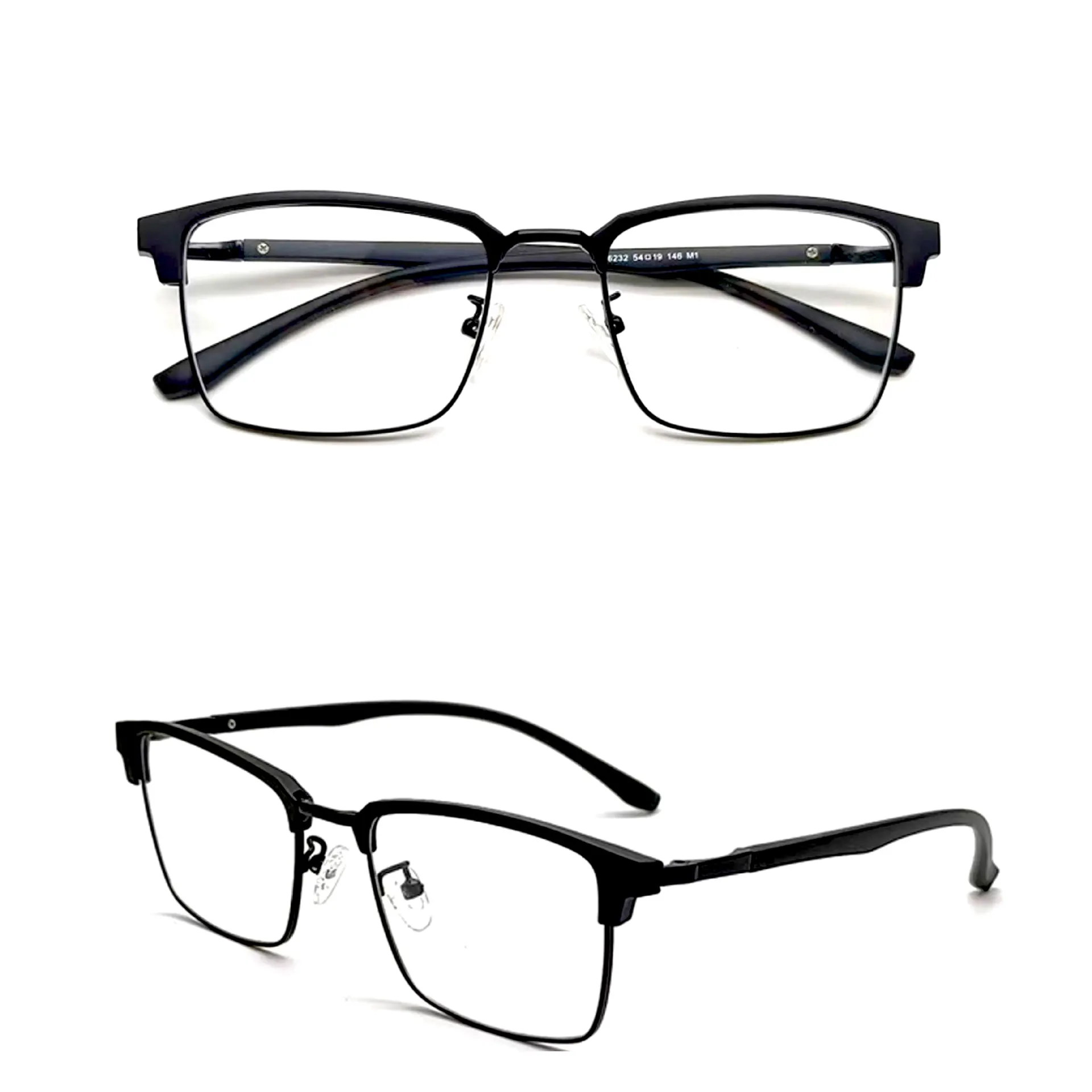 卸売トレンディなメガネ眉毛スクエアTr90フレームファッションアンチブルーライトメガネ幾何学的な眼鏡フレーム