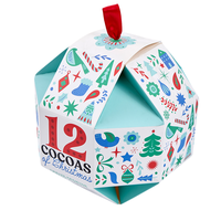 Nouvelle collection de boîtes cadeaux de Noël personnalisées avec logo, emballage créatif et portable avec gaufrage, laminage mat et revêtement UV