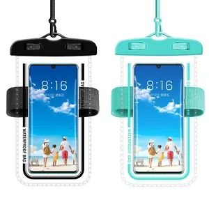 Brassard <span class=keywords><strong>Téléphone</strong></span> Étanche IPX8 en TPU avec Sifflet <span class=keywords><strong>de</strong></span> Survie 7.2 Pouces, Sac Étui Sec pour Mobile, Pouch <span class=keywords><strong>de</strong></span> Poignet pour Nage en Plein Air - Product Image 1