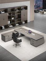 Bureau de Direction en MDF, Chaise et Mobilier de Bureau Exécutif, Table de Chef
