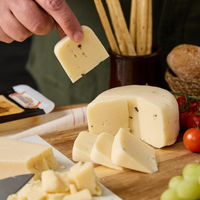 Fromage caciotta semi-dur aromatisé de 300g, prêt-à-manger, fromage cottage au goût de truffe en vrac et emballage en boîte disponible