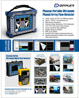 Doppler Phascan-Detector de fallas ultrasónico portátil, equipo para NDT
