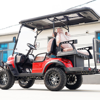 Voiturette de golf électrique à cadre en aluminium étanche, 4 places, nouvelle énergie, surélevée, pour la plage et les stations balnéaires