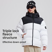Veste à capuche en duvet de canard blanc 95% |   Manteau d'hiver en duvet pour femmes et couples, résistant aux intempéries |   Veste épaisse haut de gamme