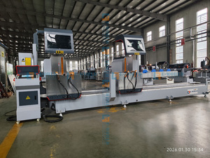 Scie de découpe de précision CNC à double tête avec moteur PLC, angle variable de 30 à 150 degrés, <span class=keywords><strong>prix</strong></span> usine, pour PVC/<span class=keywords><strong>aluminium</strong></span>/UPVC - Product Image 5