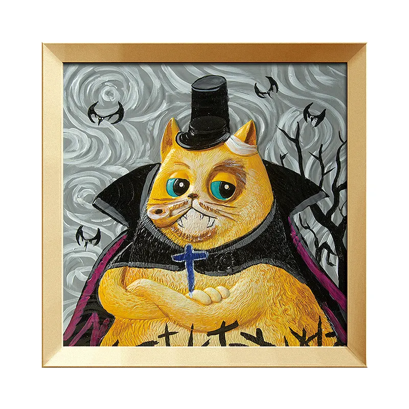 द्वारा सार बिल्ली पशु DIY पेंटिंग फंसाया कैनवास पर संख्या <span class=keywords><strong>राल</strong></span> पेंट ड्राइंग पेंट द्वारा पर नंबर अनोखा उपहार दीवार