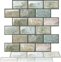 Papier adhésif 3D Jinyi Bright, autocollants pour carrelage, 30x30cm, pour crédence de cuisine et salle de bain, autocollant mural auto-adhésif