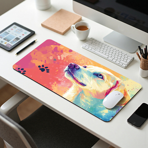 Tapis de souris personnalisé pour animaux de compagnie, en caoutchouc naturel écologique, imperméable, antidérapant, impression vibrante, chat, <span class=keywords><strong>chien</strong></span> - Product Image 4