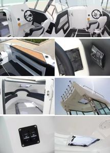 Yacht sportif en fibre de verre de haute qualité Play Ocean Artifacts, 23 pieds, console centrale, bateau de pêche rapide, nouveau bateau de <span class=keywords><strong>ferry</strong></span> fluvial - Product Image 6