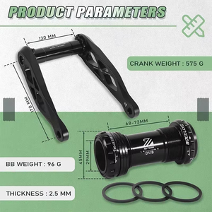 OEM/ODM Bras de manivelle de VTT BUCKLOS 170MM pédalier creux à montage direct à vitesse unique avec pédalier pour BMX <span class=keywords><strong>DH</strong></span> AM XC - Product Image 2