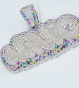 Collar con colgante de diamantes de lujo con cadena de oro para mujer, joyería de moda, proveedor mayorista - Product Image 2