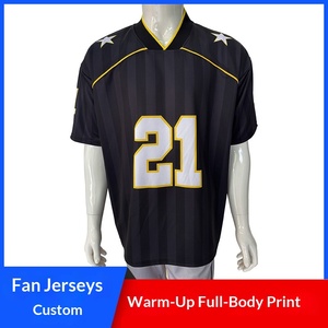 قميص رياضي ريترو رائج، ملابس كرة قدم مخصصة للمشجعين، قصير مخطط، 100% بوليستر مضاد للبكتيريا، صيفي محايد، فضفاض للأزواج - Product Image 3