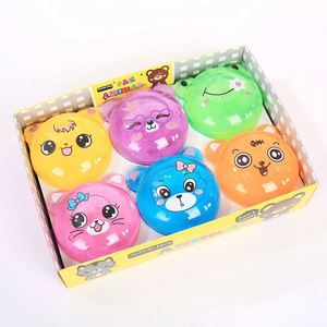 Slime de Gelatina Transparente con Forma de Cabeza de Oso, Ecológico, No Tóxico, para Niños, Hazlo Tú Mismo - Product Image 1