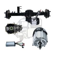 Marché indien tricycle électrique contrôleur de moteur spécial différentiel d'essieu arrière 650W à 1800W 48V 60V