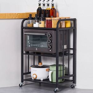 High Capacity Carbon Steel Metal <b>Rolling</b> Utility Cart Indoor Storage <b>Rack</b> Save Space with High Efficiency Storage Solution - Product Image 1