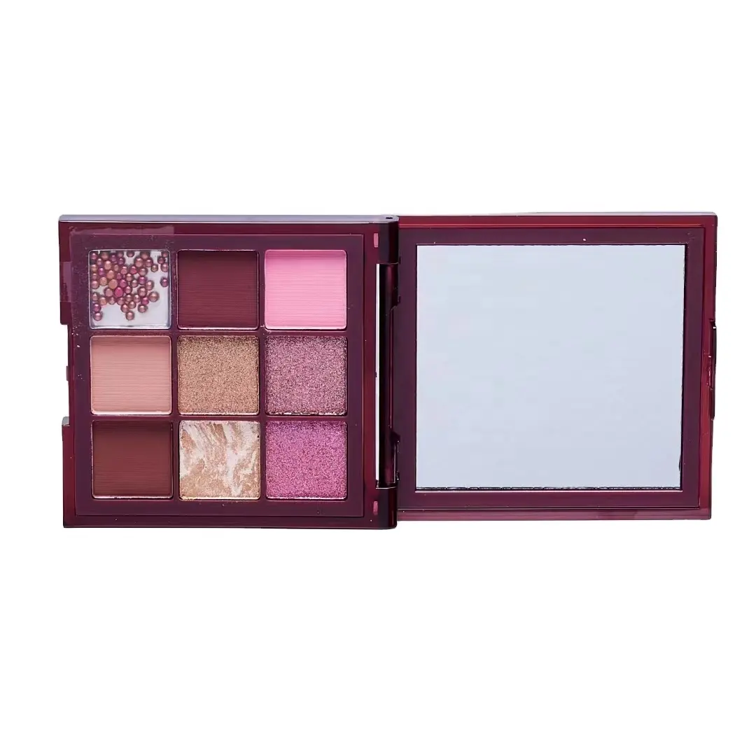 9 Colors Pomegranate Seeds Shimmer Matte Eye Shadow Beauty Eyes Makeup Eyeshadow Palette