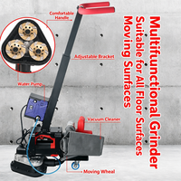 Meuleuse de sol portative à 3 têtes pour béton et époxy avec aspirateur intégré