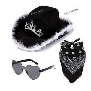 Cute Western Cowboy Hat with Sequins, Ideal for School Graduation <b>Gifts</b> - Product Image 2