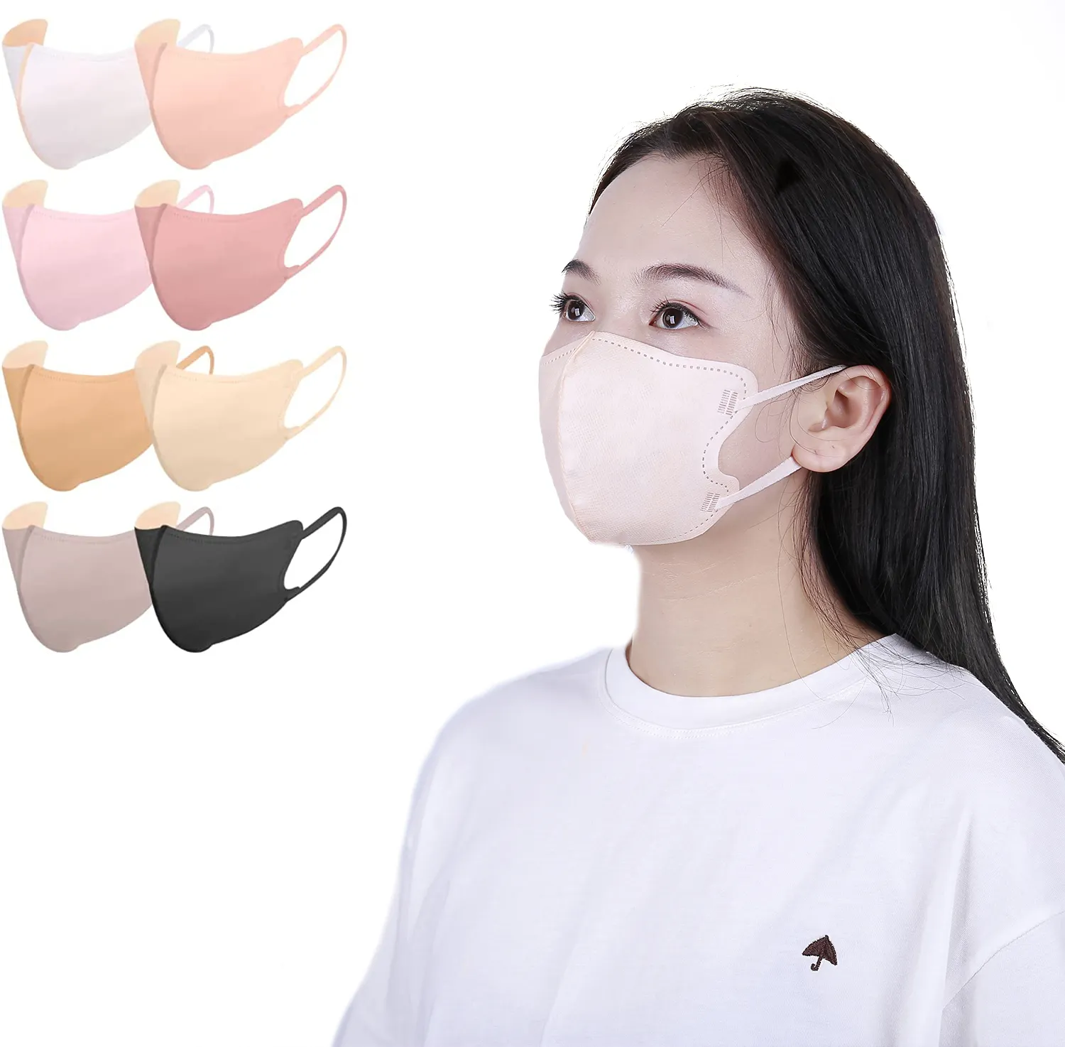 Großhandel Einweg Spunlace Vlies 3-lagige Chirurg Gesichts maske 2d 3d Maske