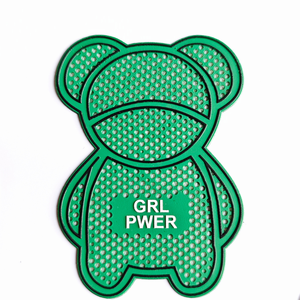 カスタムエンボス加工3Dソフト衣料用PVCサッカーウェアパッチ、衣類用アイロン接着パッチ - Product Image 2