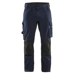 BLAKLADER - 175118328600D112 Craftsman <b>trousers</b> with stretch Dark <b>navy</b> blue - EAN 7330509923283 <b>WORK</b> <b>TROUSERS</b> - Product Image 1