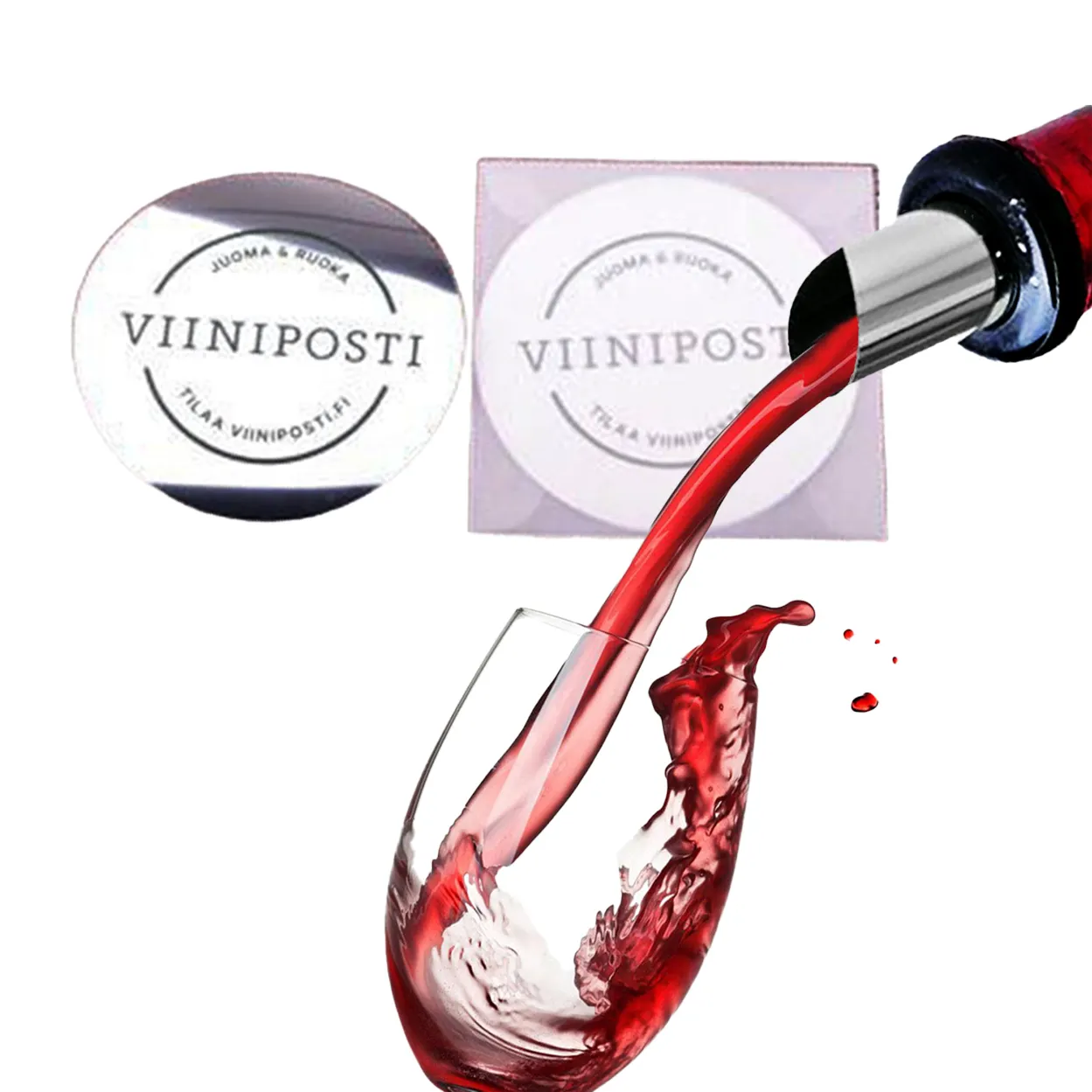 Vente directe d'usine disque verseur de vin nouveauté disque goutte vin arrêt vin verseur DropStop pour cadeau promotionnel