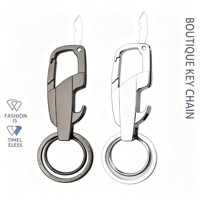Porte-clés multifonctionnel, ouvre-bouteille, livraison express, accessoires créatifs en métal pour couple, vente en gros