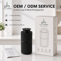 Diffuseur d'arômes portable en métal sans eau pour voiture avec télécommande, alimentation USB, garantie 1 an pour voiture, hôtel, maison