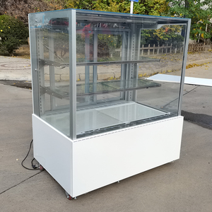 Réfrigérateur commercial d'affichage de gâteau à refroidissement par air à température unique avec éclairage LED et portes coulissantes en verre pour pâtisseries - Product Image 5