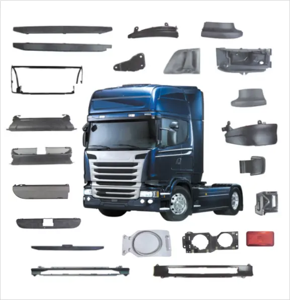 R/G 2010 Piezas del cuerpo del camión para Scania Más de 300 artículos Accesorios para camiones Piezas de camiones