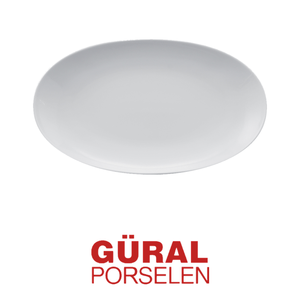 Plateau de service ovale blanc Elips Ø 35 × 20,5 cm Gural Els35Ky00 - Product Image 4