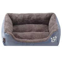 Tapis chauffant complet pour chats Panier de maison à motif solide Coussin pour chat Velours Maison Cave Nid Sac de couchage pour animaux de compagnie Matériau bois