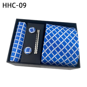 Cravates classiques <span class=keywords><strong>pour</strong></span> hommes, cravate élégante <span class=keywords><strong>pour</strong></span> hommes, cravates en jacquard tissées, costume de soirée avec pochette, boutons de manchette, pince à cravate avec boîte - Product Image 2
