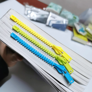 Promotional Gifts Creative Books Decorative Book Marks Funny Plastic Zipper Bookmarks Student Stationery Supplies