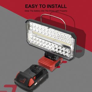 ไฟส่องสว่างไร้สาย 50W สำหรับแบตเตอรี่ LED พกพา M18 พร้อมพอร์ตชาร์จ USB และ Type-C รุ่น WD-8108 โคมไฟเครื่องมือ ไฟทำงาน LED สำหรับ Milwa - Product Image 3