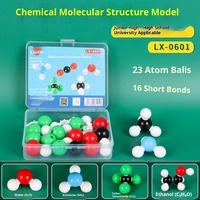 Matériel de laboratoire de chimie : Modèle de structure moléculaire chimique, modèle de cristal, équipement de démonstration atomique de molécules organiques