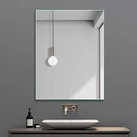 Grand miroir mural sans cadre, horizontal, rectangulaire, moderne, pour salle de bain, salon, entrée, vente en gros