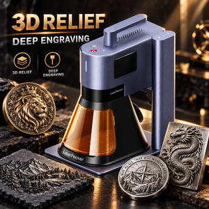 For LP5 20W Portable Personalized Fiber & Diode Dual DIY CNC Laser Engraver for <b>Small</b> Business Wood Rubber - Product Image 1