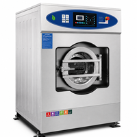Laveuse-essoreuse industrielle entièrement automatique 20kg 25kg 30kg avec contrôle par variateur de fréquence pour blanchisserie commerciale