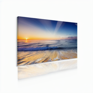 Seaview Sunrise Wall Art Beau Paysage Photo Oeuvre Hôtel Projet Décor Toile Acrylique Impression Pour Mur Monté - Product Image 1