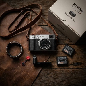 Cámara Digital <span class=keywords><strong>Fujifilm</strong></span> <span class=keywords><strong>X100V</strong></span> Original de 26.1MP, Estilo Retro Vintage, Compacta para Fotografía Urbana, Simulación de Película, Video 4K, Paquete Completo - Product Image 2