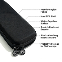 Étui de transport rigide étanche pour stéthoscope, fermeture éclair, boîte de rangement portable anti-chute en EVA pour stéthoscope de la série [Nom de la série]