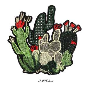 Wholesale Custom Cactus <b>Patch</b> for Clothes Iron on Plant Embroidered <b>Patches</b> Custom Embroidery <b>Patch</b> Badge Diy Accessary - Product Image 6