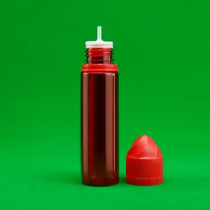 30ml 40ml 50ml 60ml 70ml bottiglia di olio per animali domestici bottiglia di plastica colorata con contagocce flacone per uso liquido per succo liquido di olio essenziale