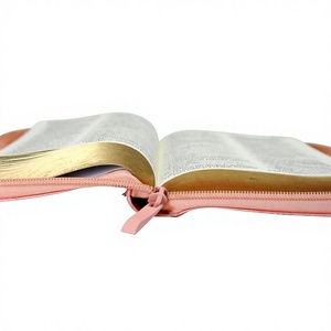 <span class=keywords><strong>Biblia</strong></span> Reina Valera 1960 Personalizada con Cubierta <span class=keywords><strong>de</strong></span> Cuero Rosa <span class=keywords><strong>para</strong></span> Mujer, Impresión con Estampado en Lámina Dorada, Servicio <span class=keywords><strong>de</strong></span> Encuadernación Cosida - Product Image 3