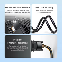Câble adaptateur VGA SOTAKO Active avec blindage en feuille et gaine en PVC, 1080P, pour ordinateur portable, PC, moniteur, projecteur, convertisseur HDTV pour ordinateur de bureau